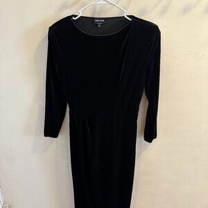 Women's Black Giorgio Armani Dress - Size 44 - Great Condition